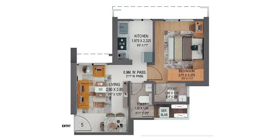 Puranik Builders Floor Plan